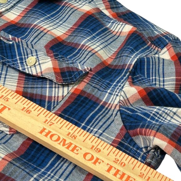 Polo Ralph Lauren Long Sleeve Plaid Flannel‎ Button-Down Shirt Size XL 18/20 - Picture 5 of 6